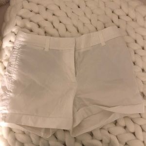 White j-crew chino shorts